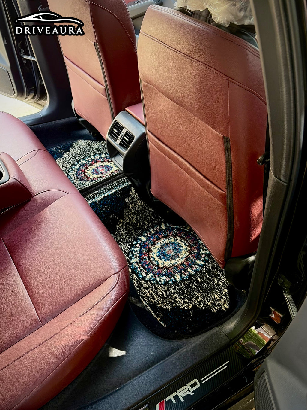 Blue Classic Persian Luxury Car Mats — Statement Edition (Design 1)