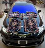 Dark Navy Persian Luxury Car Mats — Statement Edition (Design 1)