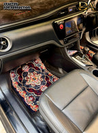 Dark Navy Persian Luxury Car Mats — Statement Edition (Design 1)