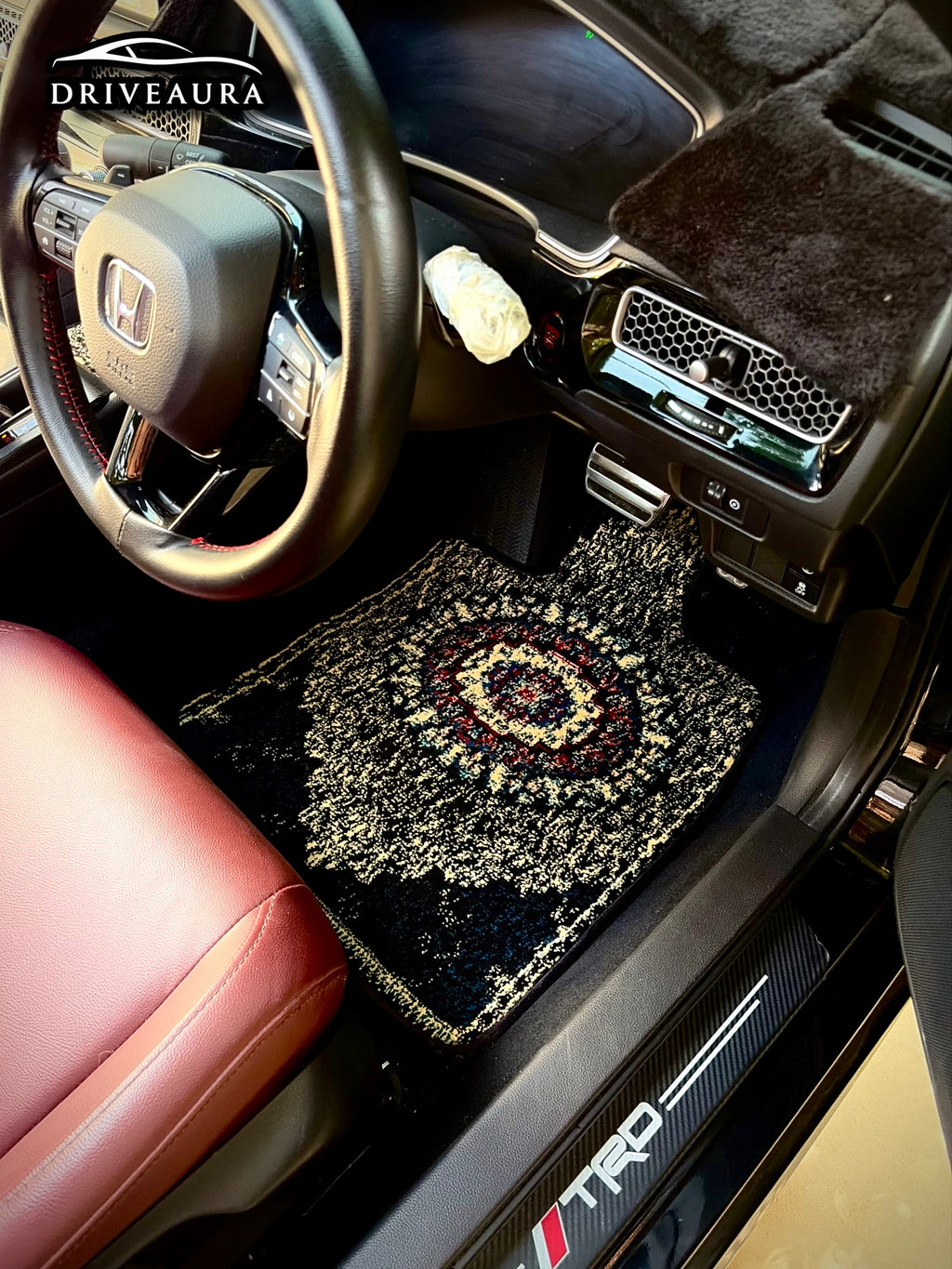Blue Classic Persian Luxury Car Mats — Statement Edition (Design 1)