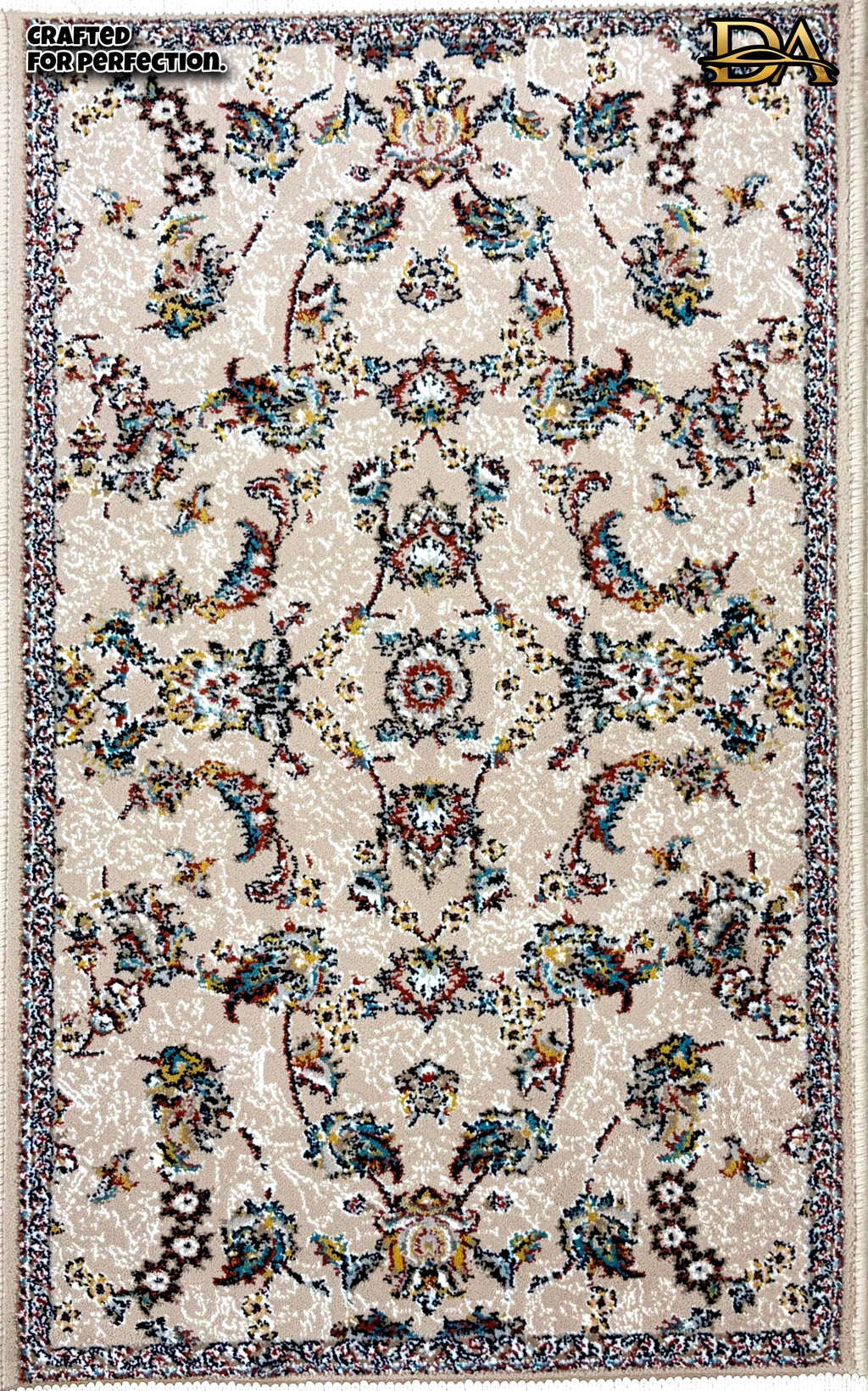 White Crystal Persian Luxury Car Mats — Statement Edition (Design 1)