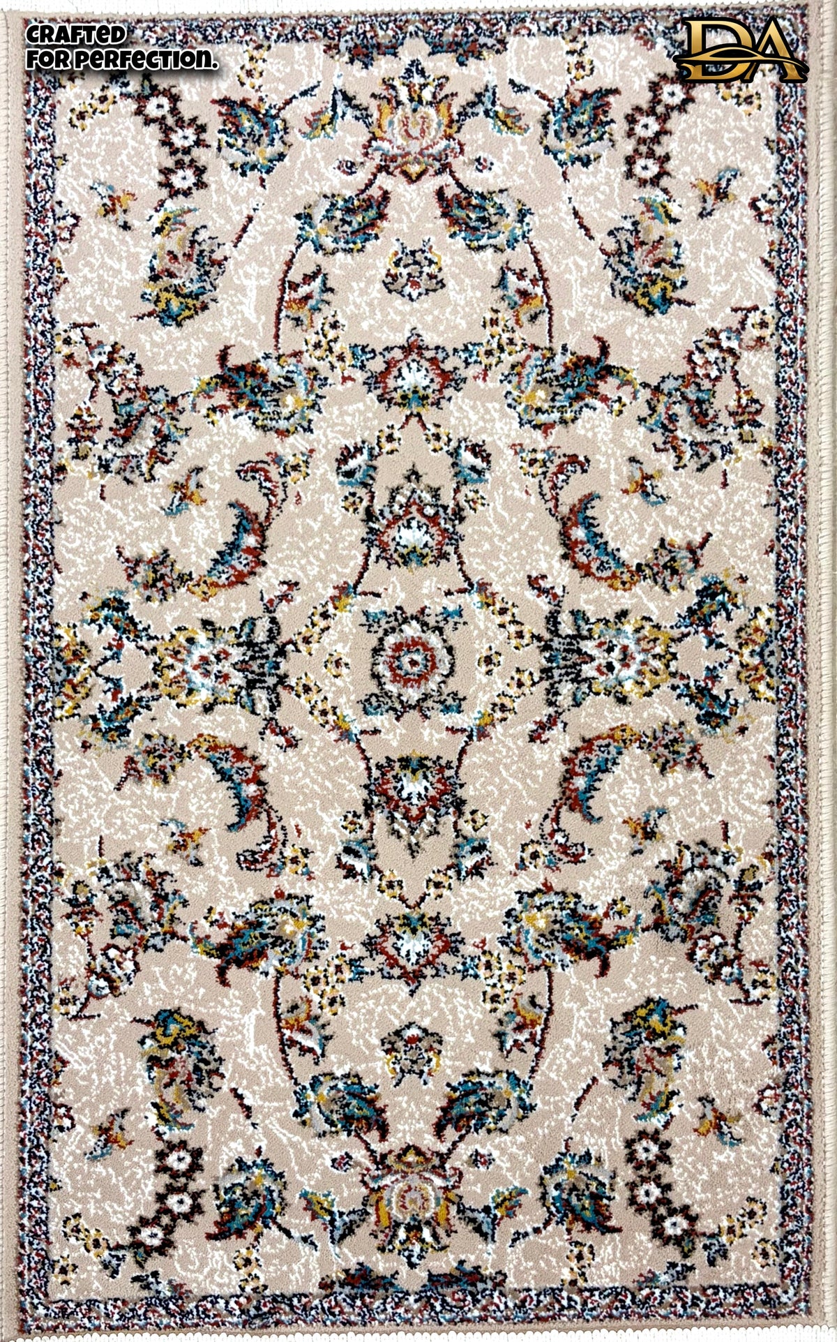 White Crystal Persian Luxury Car Mats — Statement Edition (Design 1)