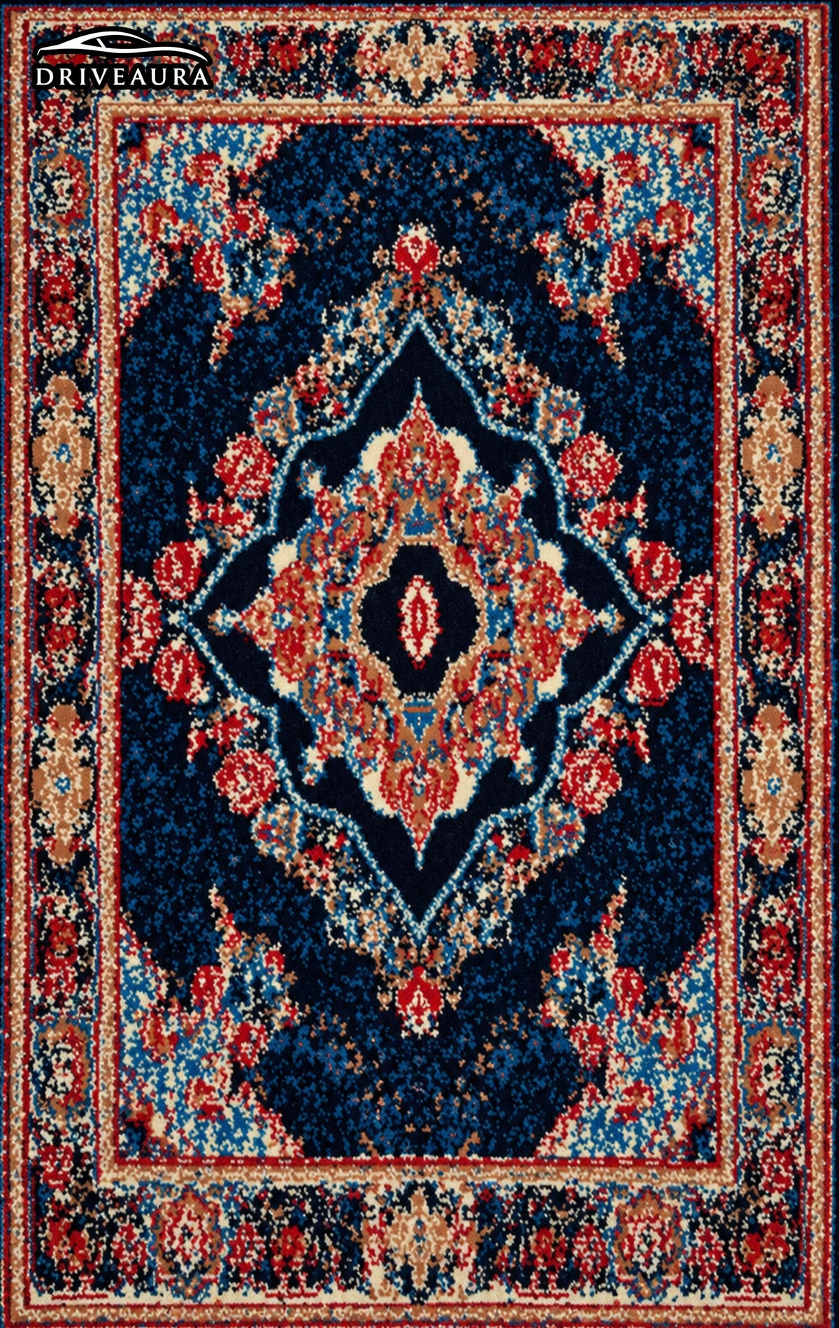 Royal Blue Persian Luxury Car Mats — (Design 2)