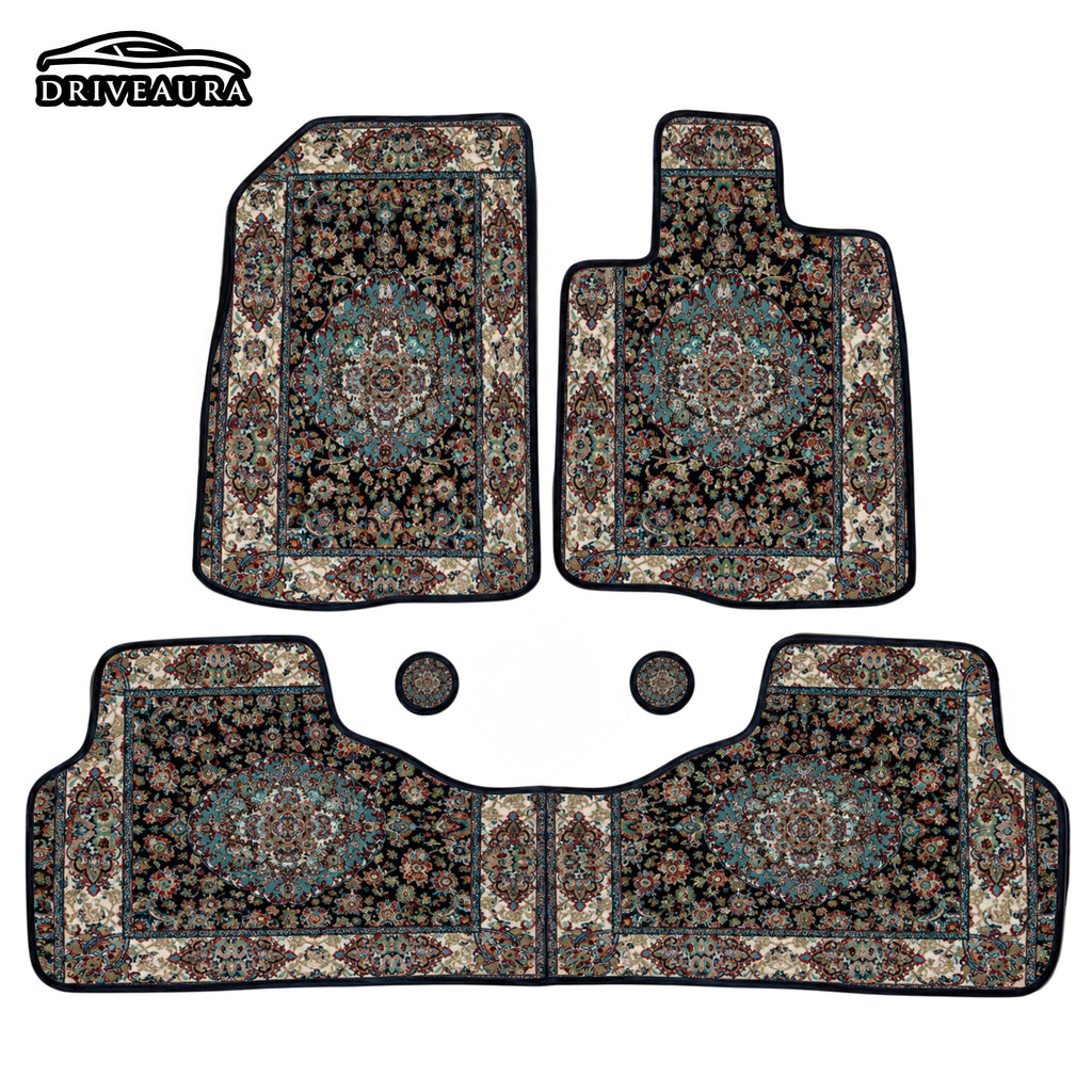 Blue Majesty Persian Luxury Car Mats — Statement Edition (Design 1)