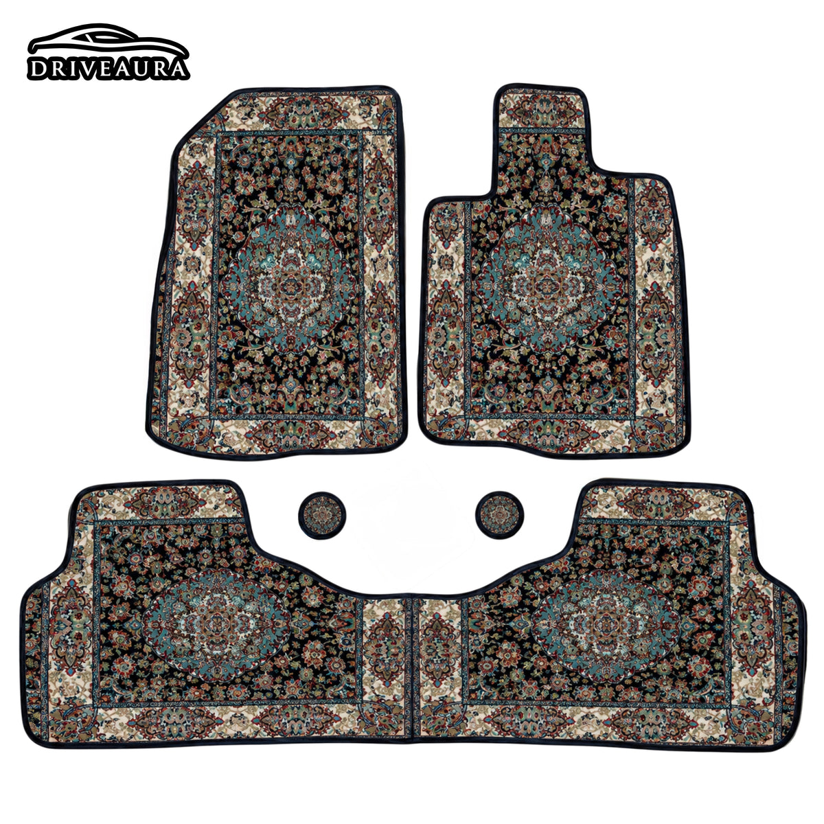 Blue Majesty Persian Luxury Car Mats — Statement Edition (Design 1)