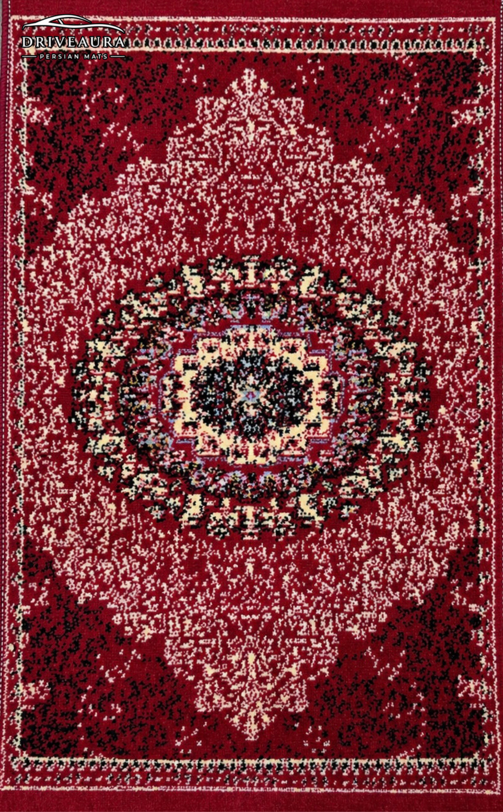 Red Classic Persian Luxury Car Mats — Statement Edition (Design 1)