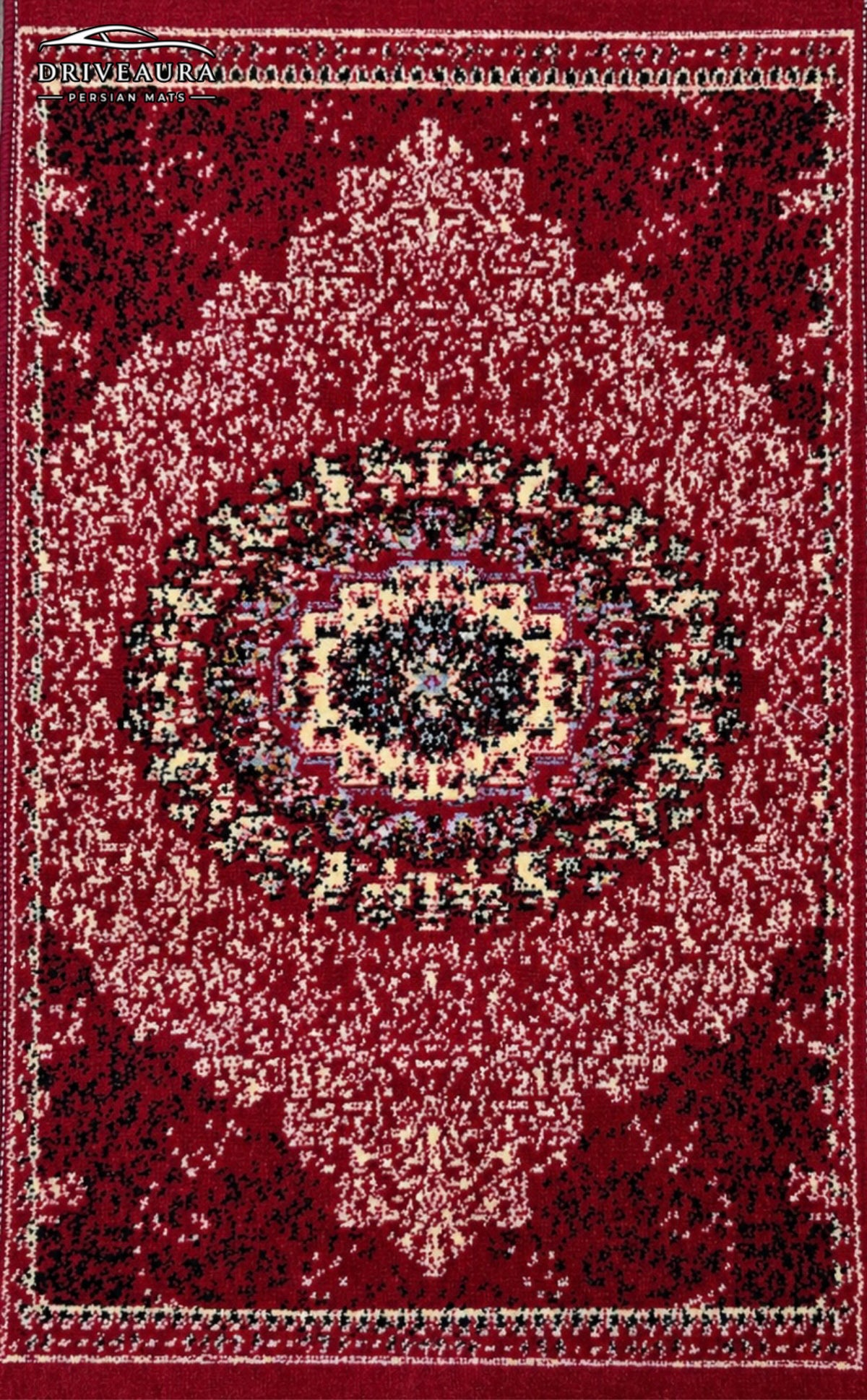 Red Classic Persian Luxury Car Mats — Statement Edition (Design 1)