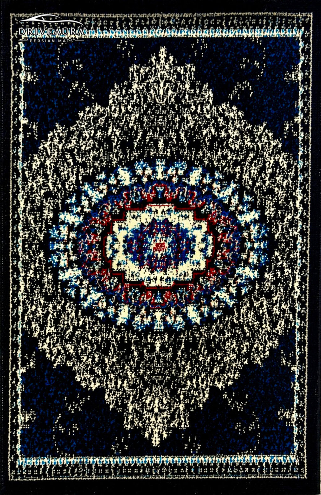 Blue Classic Persian Luxury Car Mats — Statement Edition (Design 1)