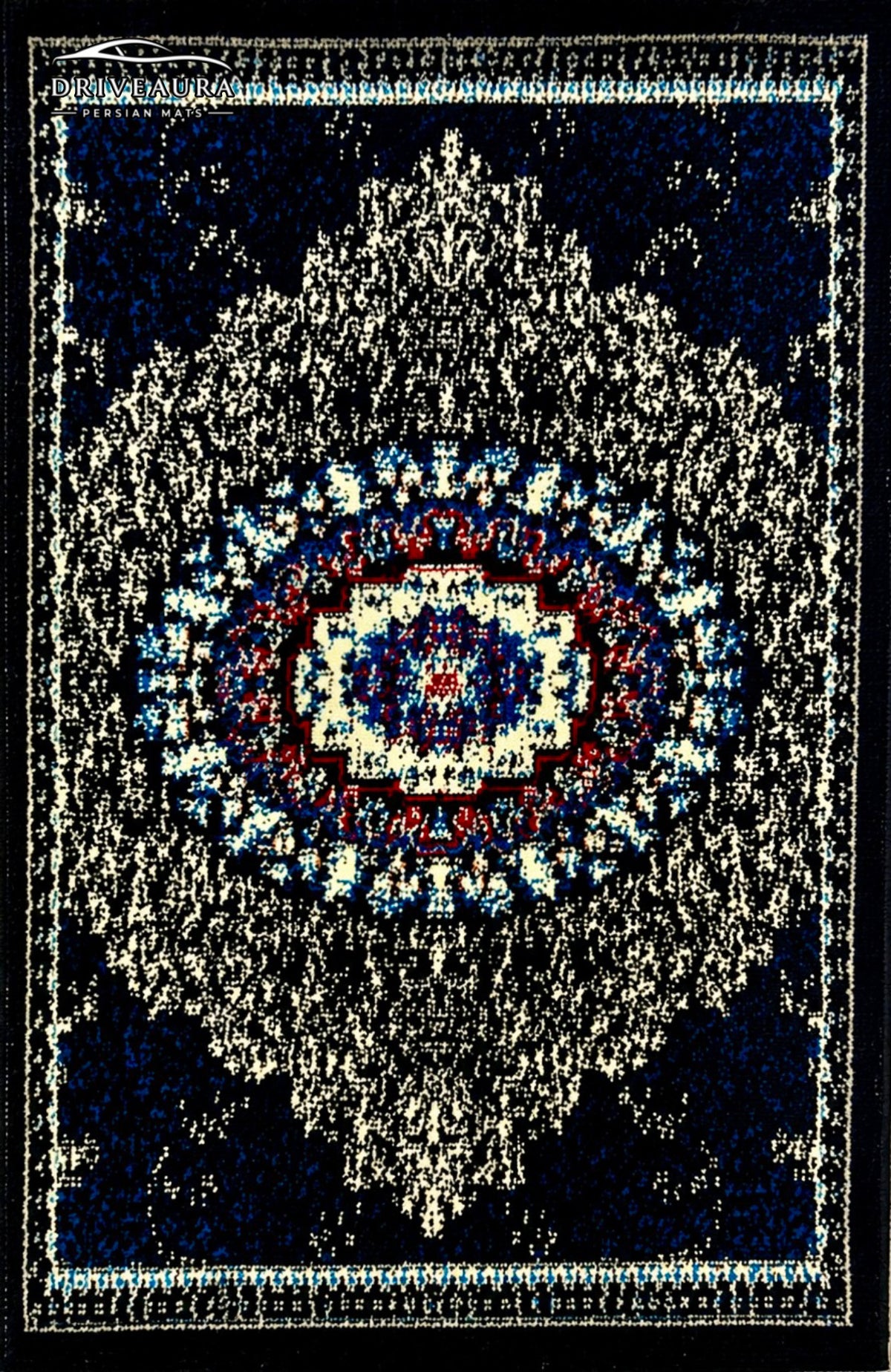 Blue Classic Persian Luxury Car Mats — Statement Edition (Design 1)