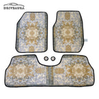 White Gold Persian Luxury Car Mats — Statement Edition (Design 2)