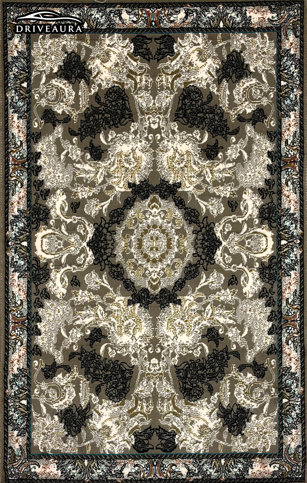 Grey Majesty Persian Luxury Car Mats — Statement Edition (Design 1)