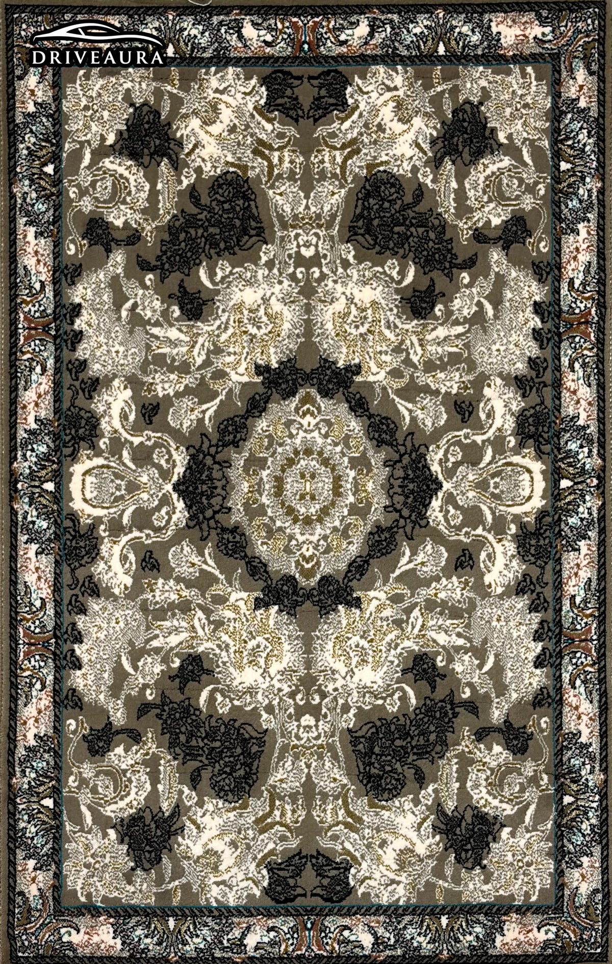 Grey Majesty Persian Luxury Car Mats — Statement Edition (Design 1)