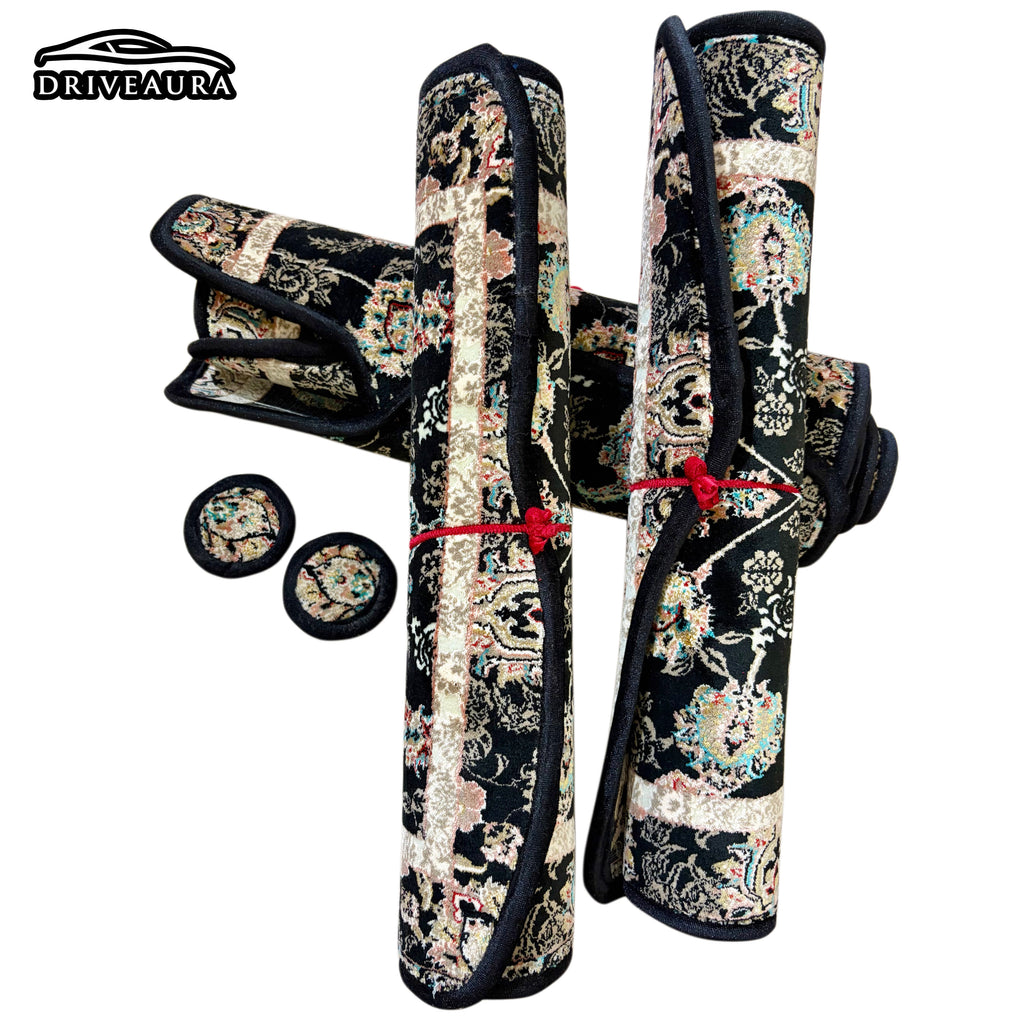 Black Majesty Persian Luxury Car Mats — Statement Edition (Design 1)