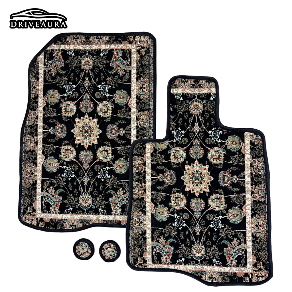 Black Majesty Persian Luxury Car Mats — Statement Edition (Design 1)