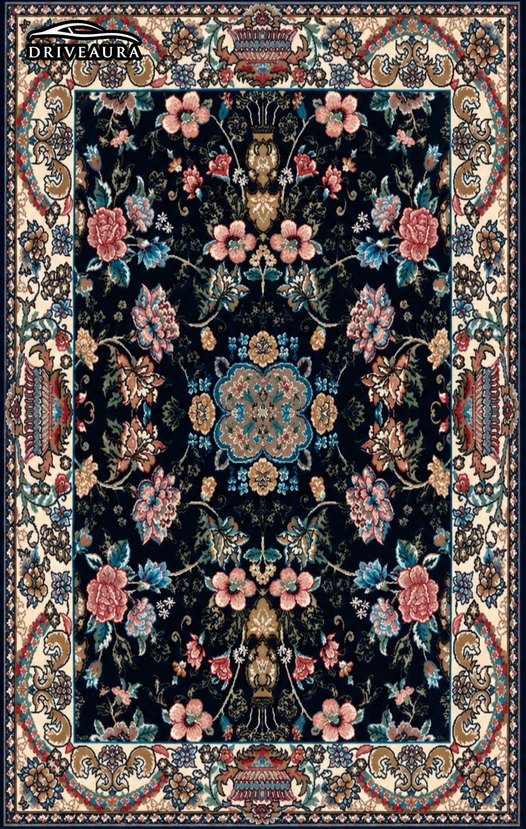 Black Majesty Persian Luxury Car Mats — Statement Edition (Design 2)