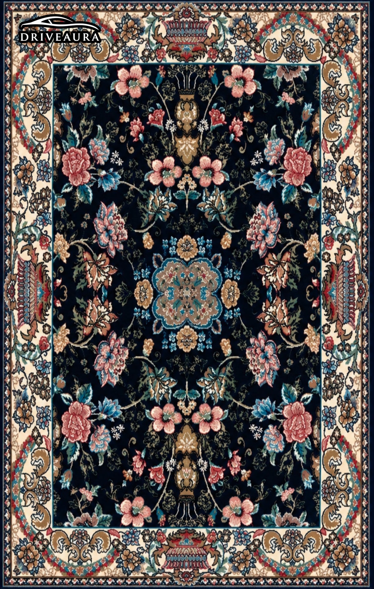 Black Majesty Persian Luxury Car Mats — Statement Edition (Design 2)