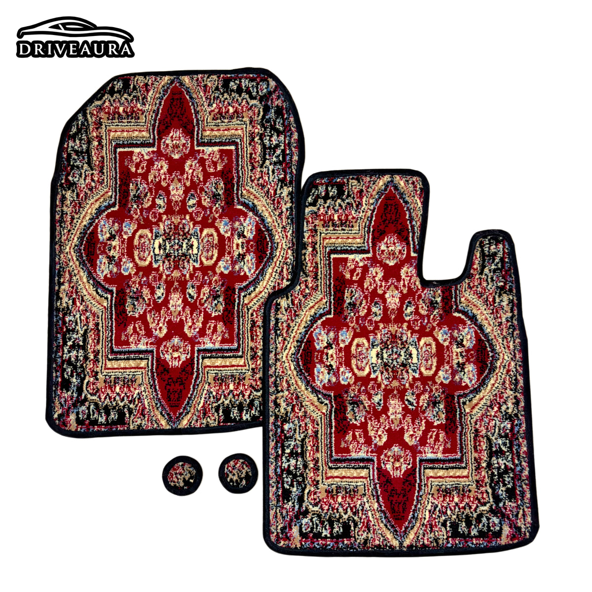 Royal Red Persian Luxury Car Mats — Statement Edition (Design 1)