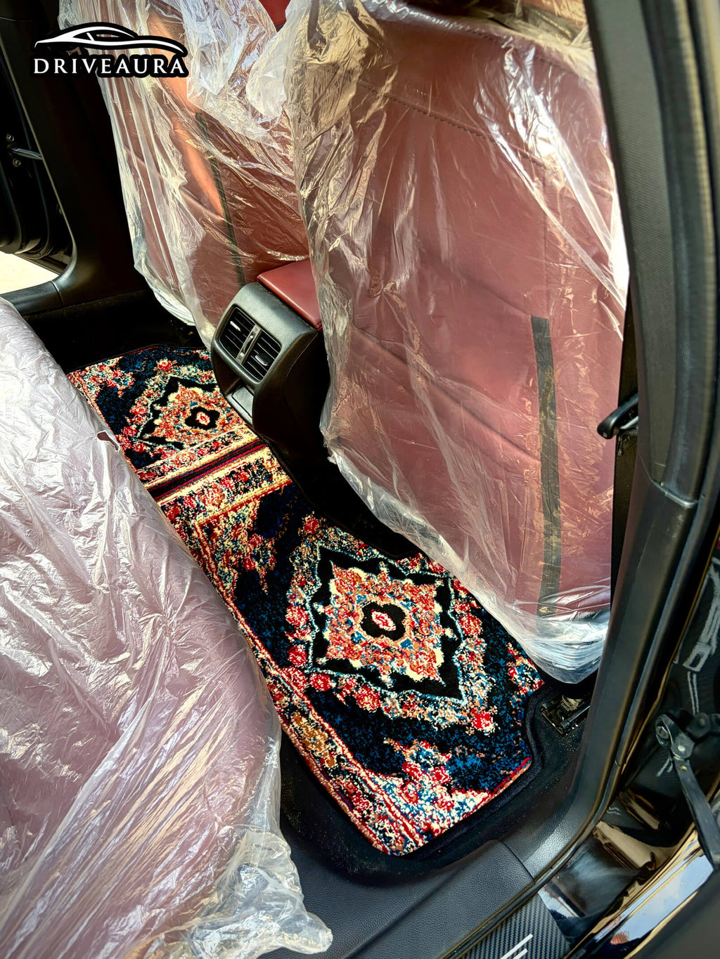 Royal Blue Persian Luxury Car Mats — (Design 2)