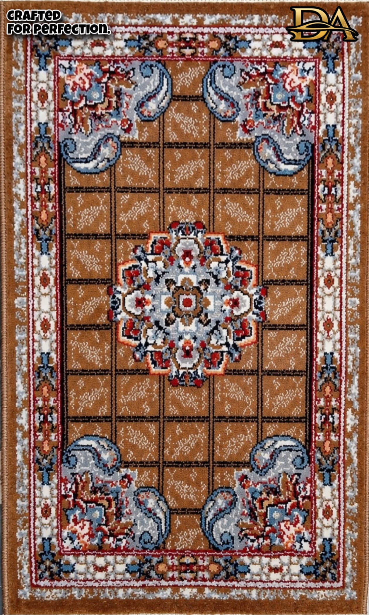Caramel Gold Persian Luxury Car Mats — Statement Edition (Design 1)