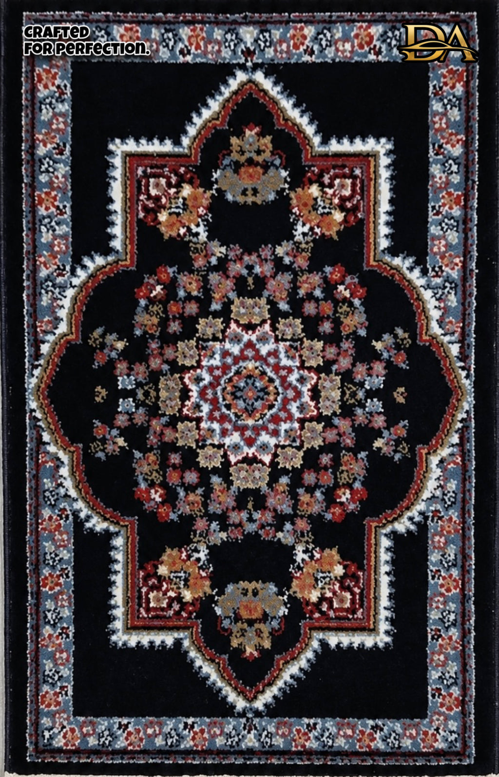 Imperial Dark Blue Persian Luxury Car Mats — Statement Edition (Design 1)