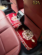 Royal Maroon Persian Luxury Car Mats — Statement Edition (Design 1)